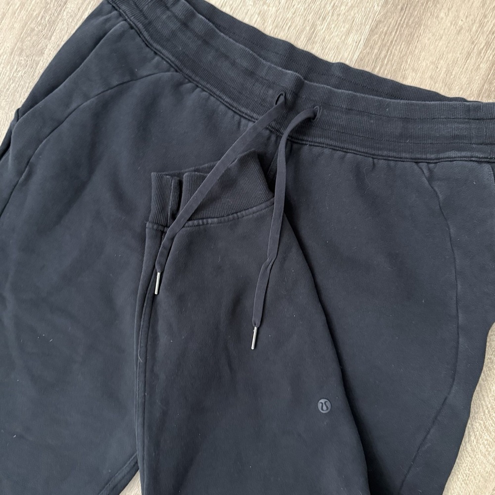 Lululemon Scuba Mid Rise Oversized Jogger Women's 12 Black Performance Regular